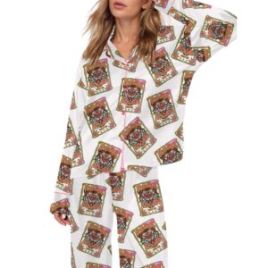 Heavens Roaring Satin Pajama Set For Women