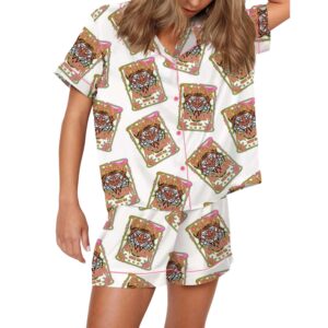 Alternative view of Heavens Roaring Satin Pajama Set For Women