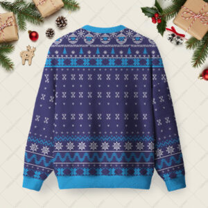 Alternative view of Here for the Wrapping Paper Ugly Christmas Fuzzy Fleece Sweatshirt