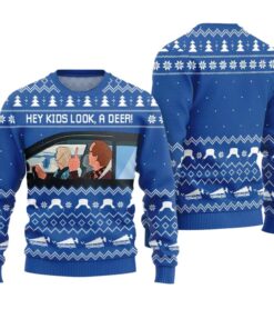 Alternative view of Hey Kids Look A Deer National Lampoon Christmas Sweater 