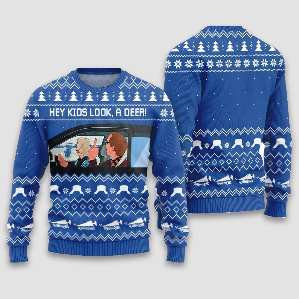 Hey Kids Look A Deer National Lampoon Ugly Christmas Sweater