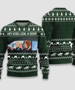 Alternative view of Hey Kids Look A Deer National Lampoon Ugly Christmas Sweater