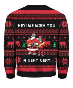 Alternative view of Hey We Wish You a Futurama Ugly Christmas Sweater 