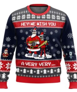 Hey We Wish You A Futurama Ugly Christmas Sweater