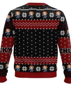 Alternative view of Hi I'm Chucky Wanna Play Ugly Christmas Sweater