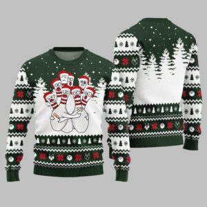 Hilarious Bowling Ugly Sweater Christmas 2025 - Grishko.com