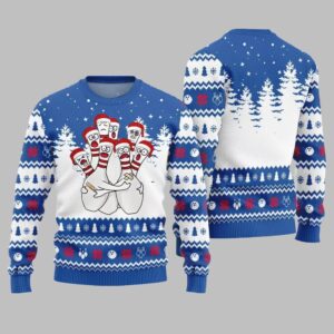Alternative view of Hilarious Bowling Ugly Sweater Christmas 2025 - Grishko.com