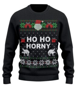 Alternative view of Ho Ho Horny Christmas Sweater 