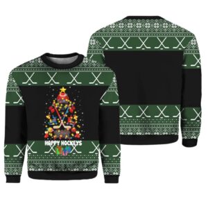 Alternative view of Hockey Christmas Ugly Christmas Sweater - Grishko.com