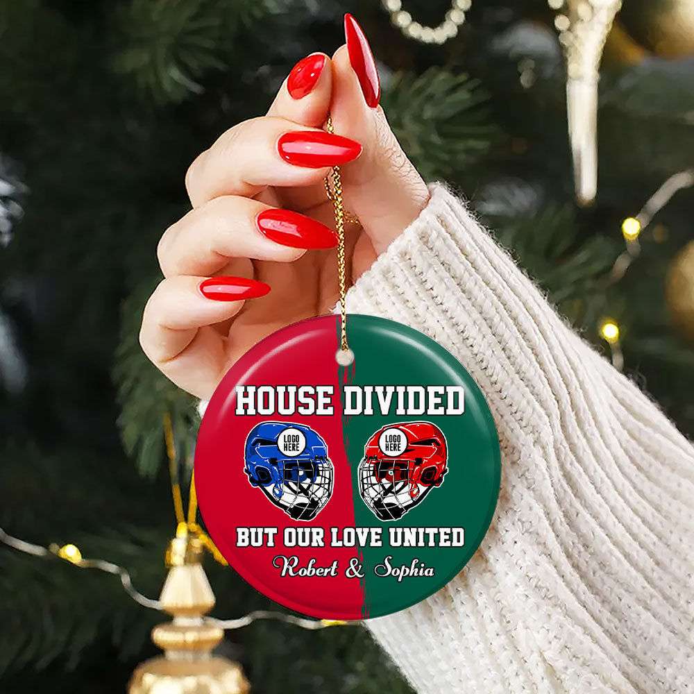 Hockey Family Ornament - Hockey Helmet - Personalized Gifts For Ice Hockey Lovers - Image 3