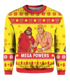 Alternative view of Hogan Macho Man Mega Powers Ugly Christmas Sweater 
