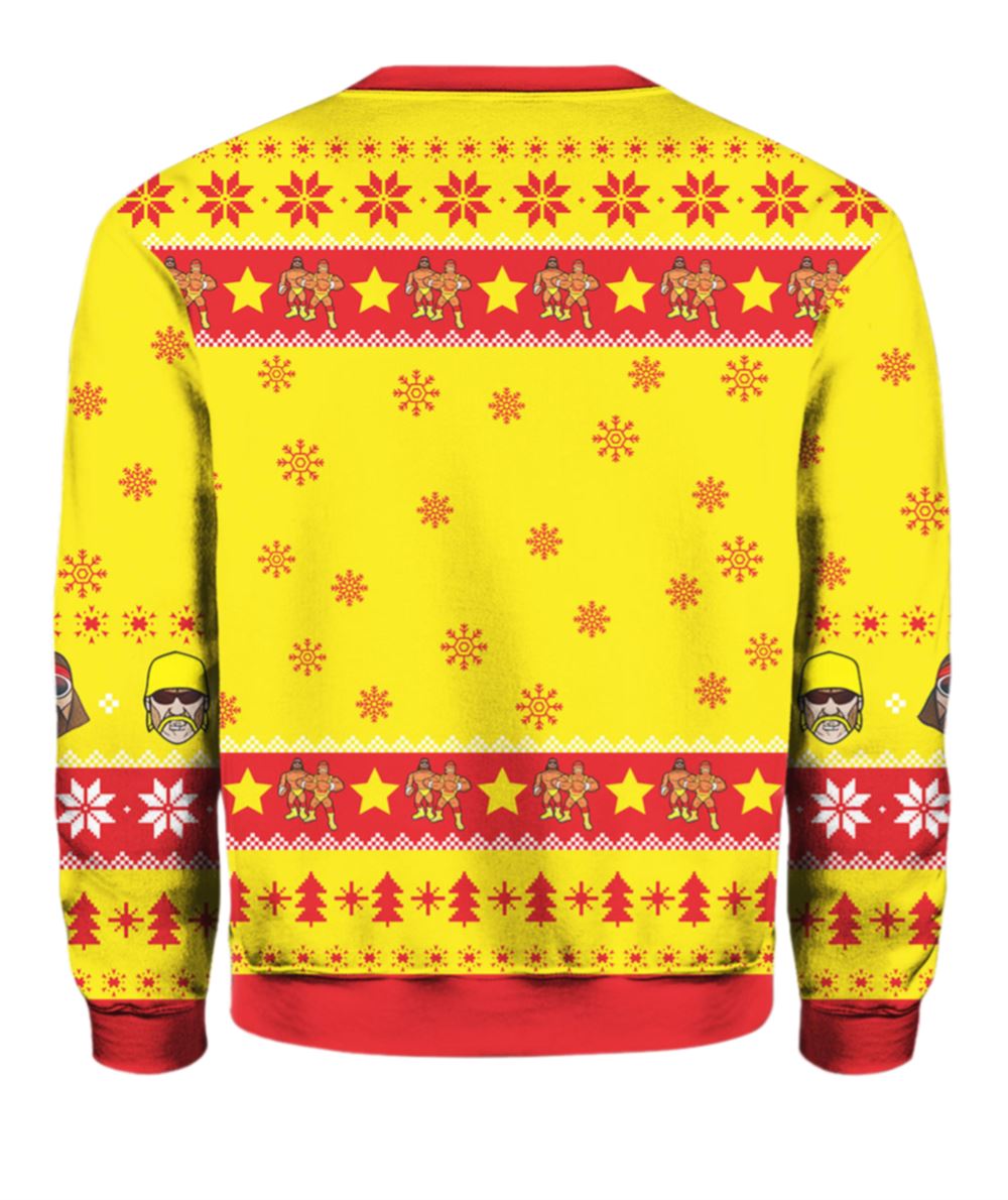 Hogan Macho Man Mega Powers Ugly Christmas Sweater - Grishko.com