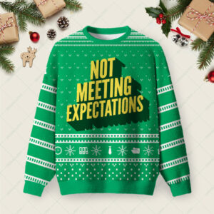 Holiday Underachievement Ugly Christmas Fuzzy Fleece Sweatshirt
