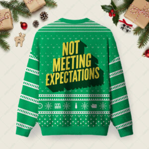 Alternative view of Holiday Underachievement Ugly Christmas Fuzzy Fleece Sweatshirt