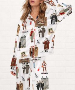 Home Alone Christmas Silky Satin Pajama Set