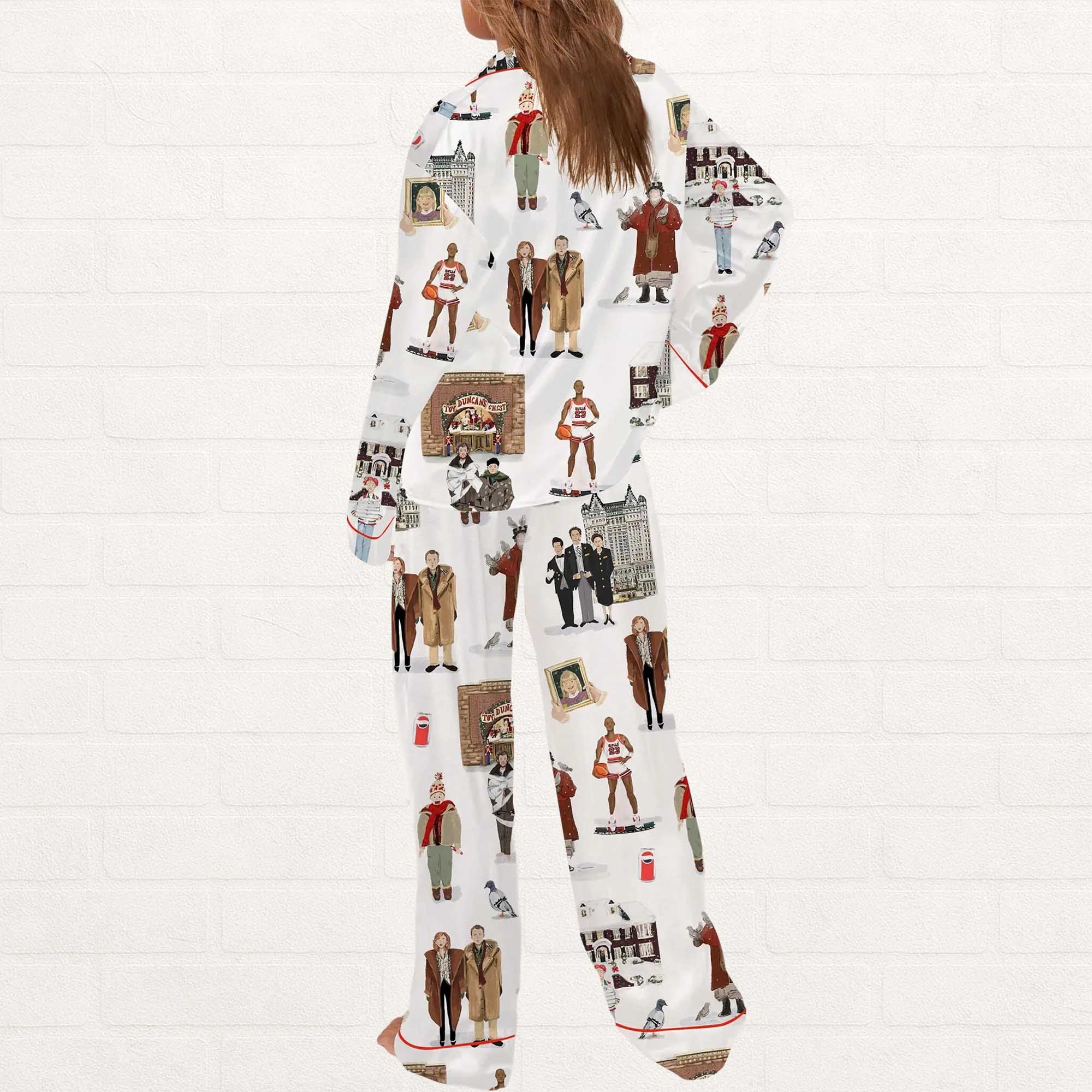 Home Alone Christmas Silky Satin Pajama Set - Image 3