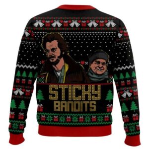 Alternative view of Home Alone Sticky Bandits Ugly Christmas Sweater