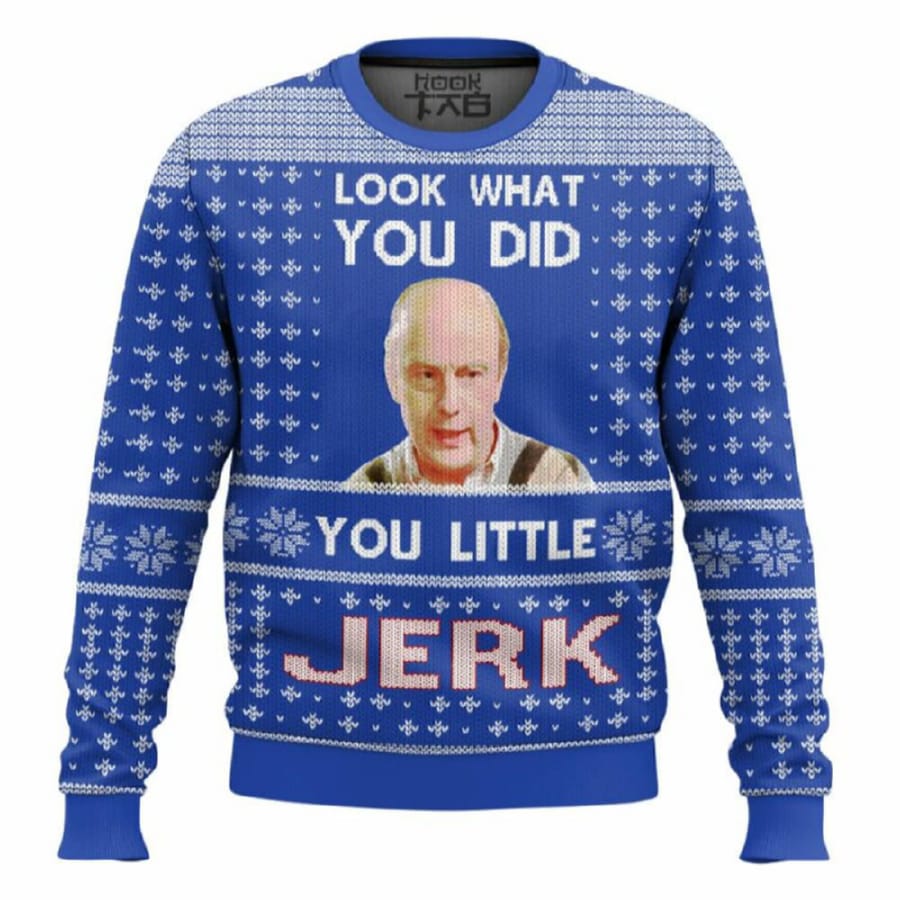 Home Alone You Little Jerk Meme Christmas Ugly Sweater