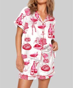 Homebody Cocktail Girl Social Club Retro Disco Ball Margarita Pajama Set