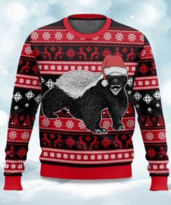 Honey Badger Ugly Christmas Sweater