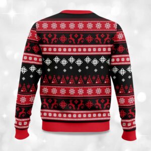 Alternative view of Honey Badger Ugly Christmas Sweater