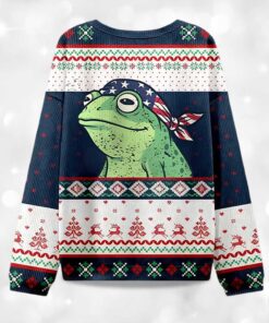 Alternative view of Hop Frog Resist Ugly Christmas Sweater