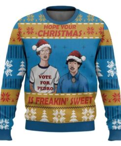 Hope Your Christmas Is Freakin' Sweet Napoleon Dynamite Ugly Christmas Sweater