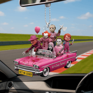 Alternative view of Horror Characters Car Ornament - Personalized Gifts For Horrror Movie Fans 03NALU050825