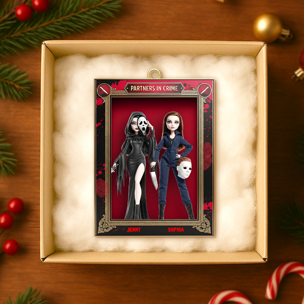 Horror Dolls Personalized Gifts For Besties Christmas Ornament 03natn250825 - Image 3