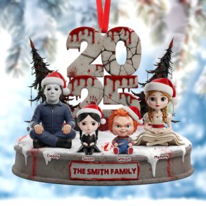 Alternative view of Horror Family Ornament - Personalized Gifts For Family 05ohti131025