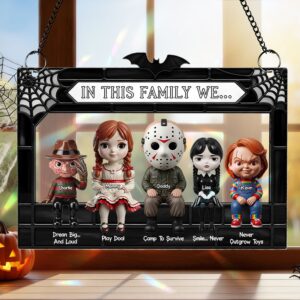 Horror Family Suncatcher - Personalized Gifts For Family 02ohti080825