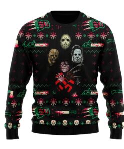 Horror Killer Christmas Halloween Ugly Sweater