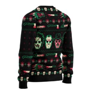 Alternative view of Horror Killer Christmas Halloween Ugly Sweater