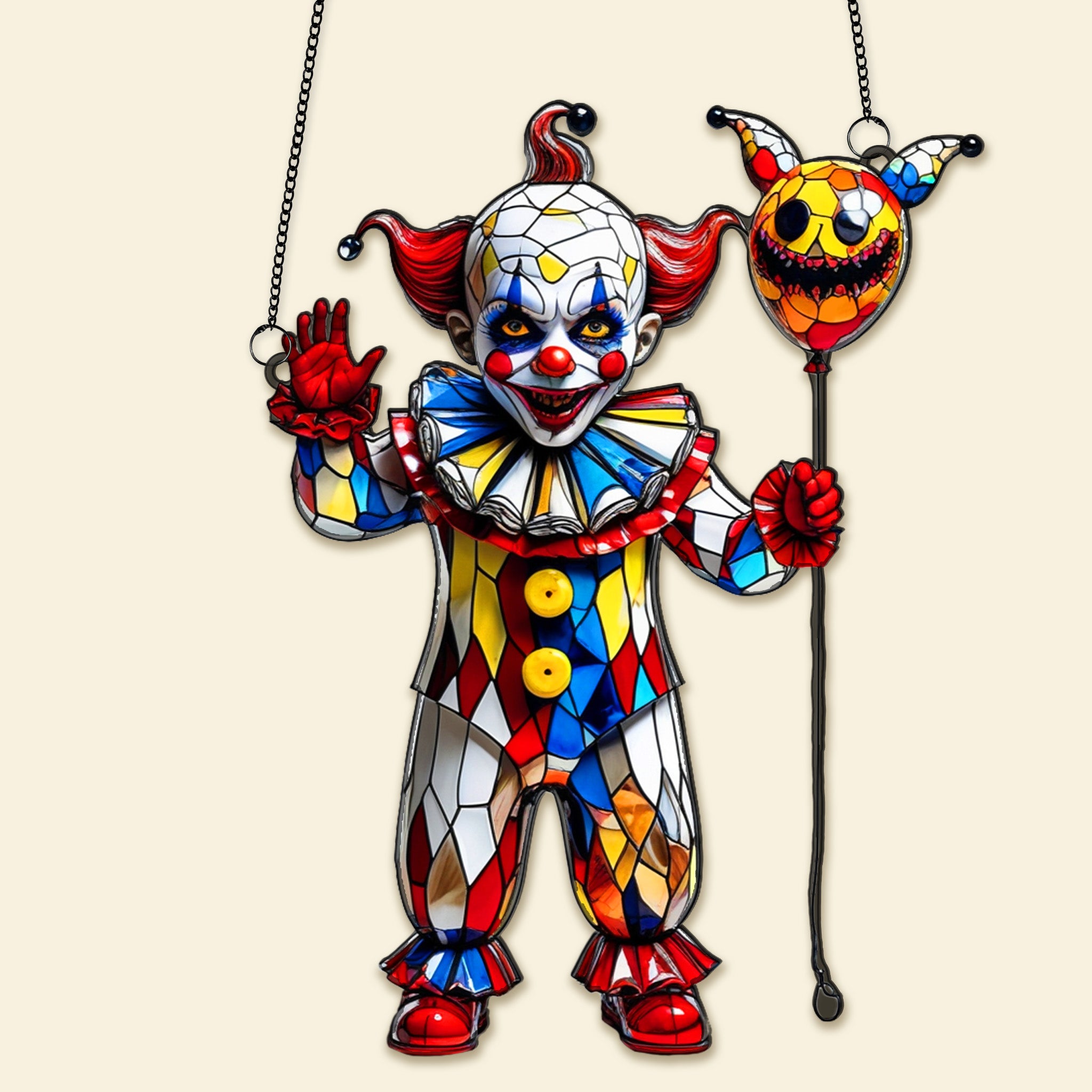 Horror Movie Halloween Suncatcher Ornament - Personalized Gifts For Halloween 01TGMG230825 - Image 4