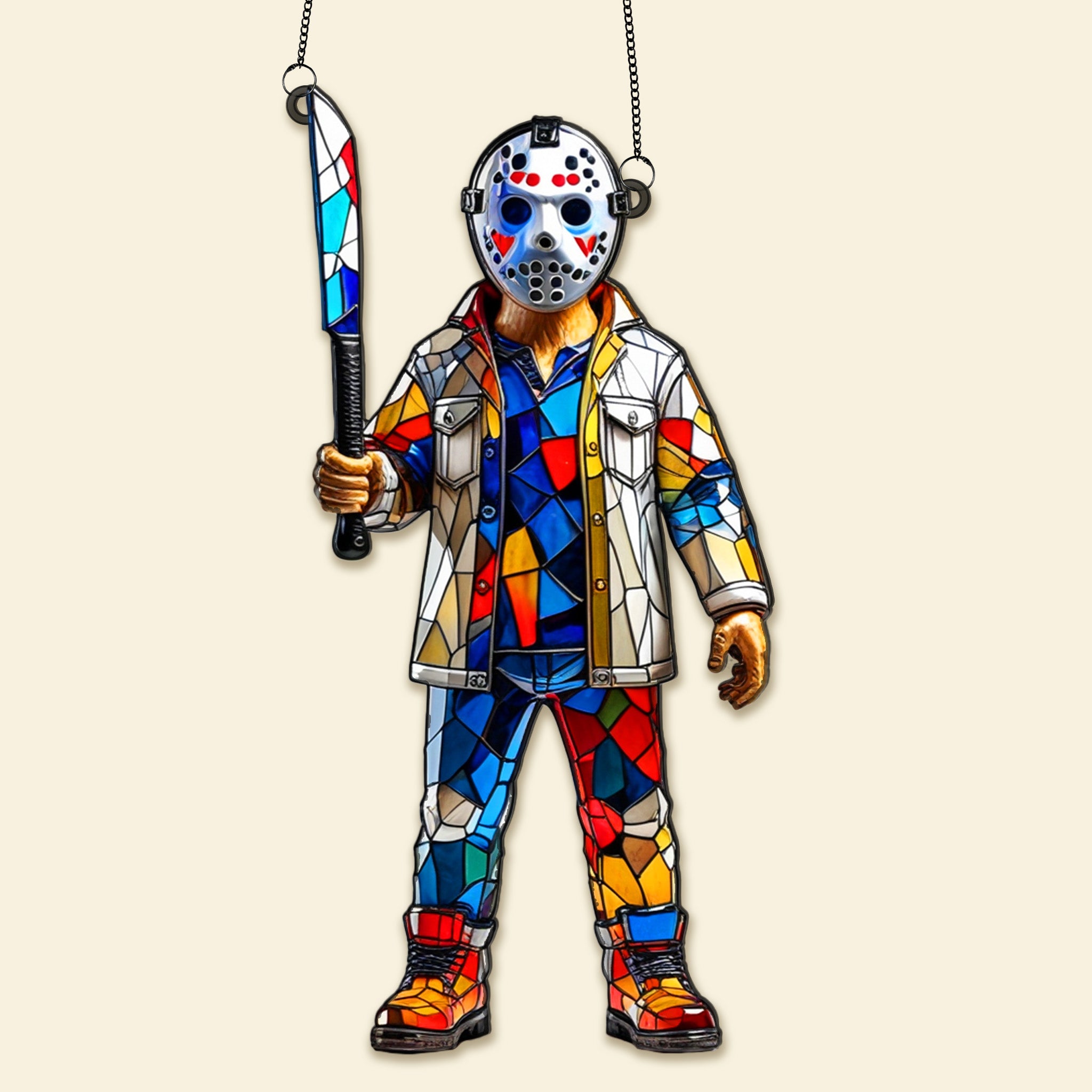 Horror Movie Halloween Suncatcher Ornament - Personalized Gifts For Halloween 01TGMG230825 - Image 6