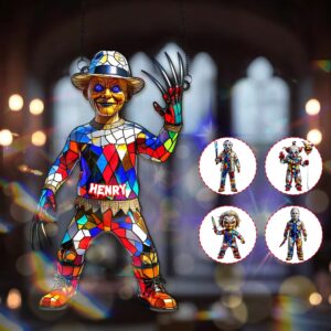 Alternative view of Horror Movie Halloween Suncatcher Ornament - Personalized Gifts For Halloween 01TGMG230825