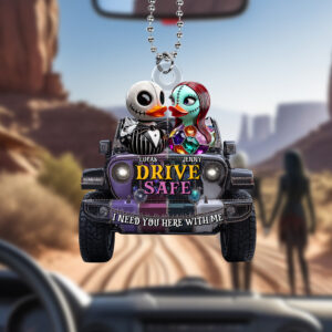 Alternative view of Horror Offroad Couple Car Ornament - Personalized Gifts For Couple 02tgtn280525