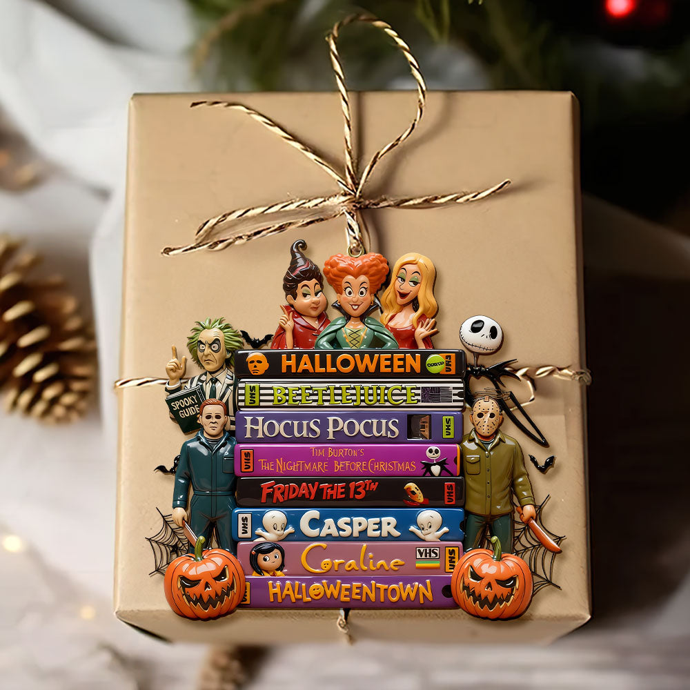 Horror Tape Stack Ornament, Personalized Christmas 02qhti161025 - Image 4