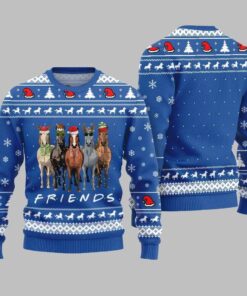 Alternative view of Horse Friends Funny Ugly Sweater Christmas 2025 
