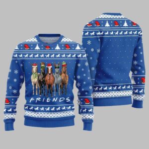 Alternative view of Horse Friends Funny Ugly Sweater Christmas 2025 - Grishko.com