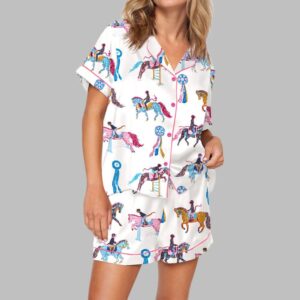 Horse Girls Pajama Set For Women