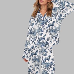 Alternative view of Horse Toile Pajama Set