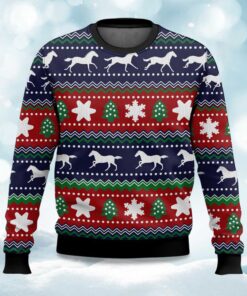 Horses Pattern Ugly Christmas Sweater
