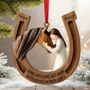 Horseshoe Ornament - Personalized Gifts For Horse Lover Christmas Ornament 04TGTI011125