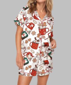 Alternative view of Hot Cocoa And Cookie Satin Pajama Set