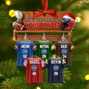 House Divided Family Ornament - Personalized Gifts For Family 01huti170925