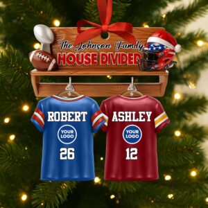 Alternative view of House Divided Family Ornament - Personalized Gifts For Family 01huti170925