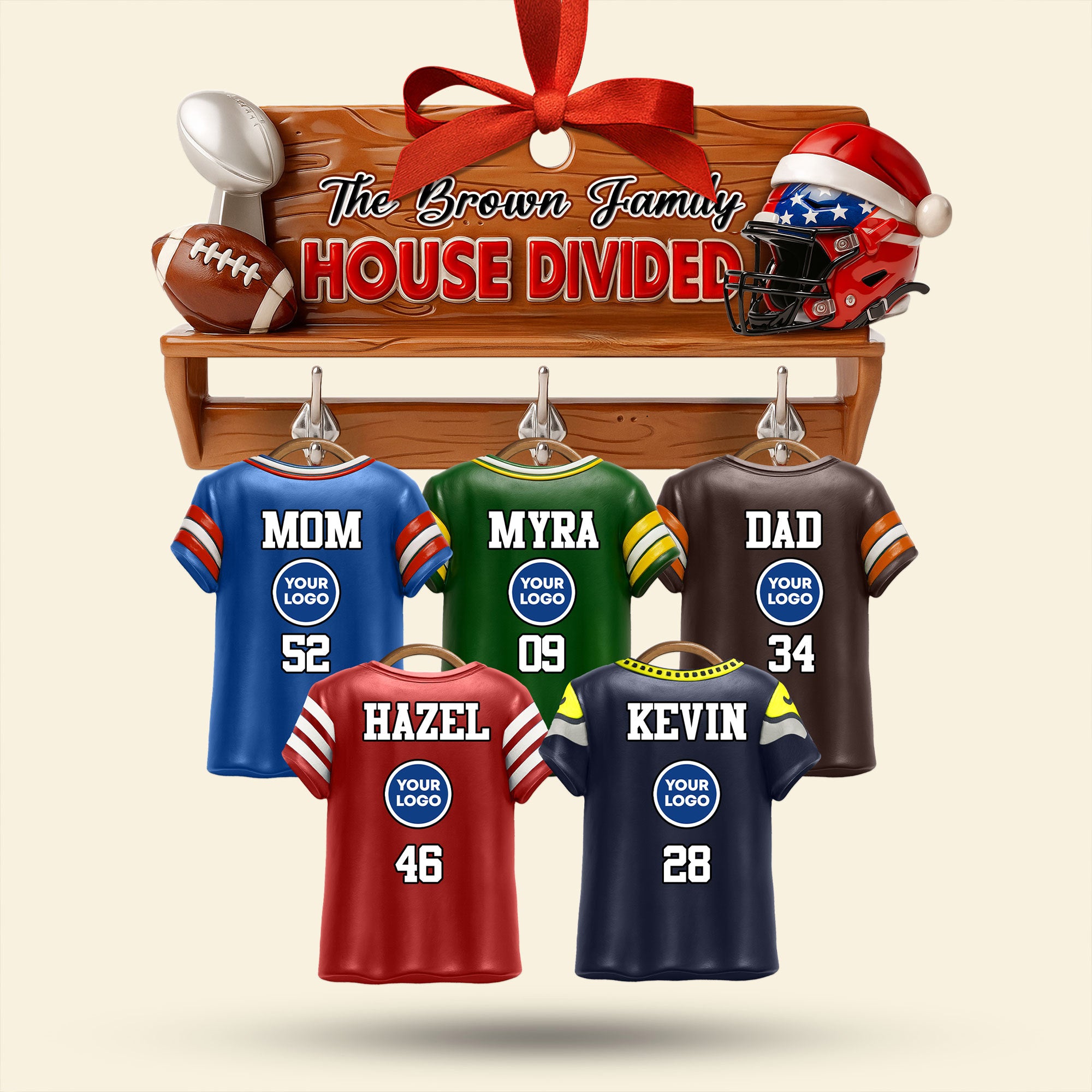 House Divided Family Ornament - Personalized Gifts For Family 01huti170925 - Image 4