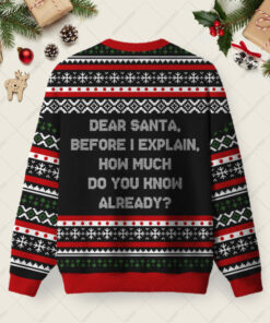 Alternative view of How Much Do You Know Already Ugly Christmas Fuzzy Fleece Sweatshirt