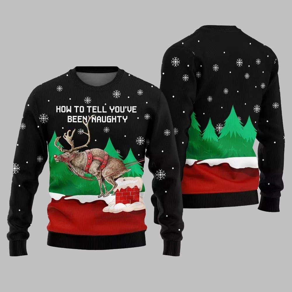 How to Tell You've Been Naughty Ugly Sweater Christmas 2025 - Grishko.com
